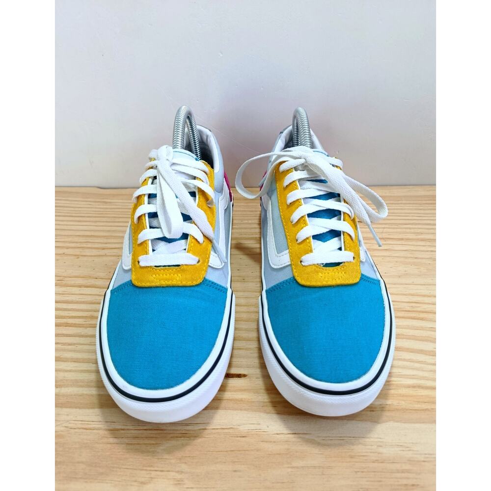 Vans Ward Color Block Low Skate Shoes Skateboarding Canvas Womens Size 8.5 - Picture 5 of 11